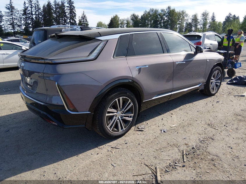 2025 Cadillac Lyriq VIN 1GYKPRRL0SZ300877 IAAI salvage auction — FRONT END, Bill Of Sale (Washington), sold $21,000 on 2026-07-09 (photo 4)