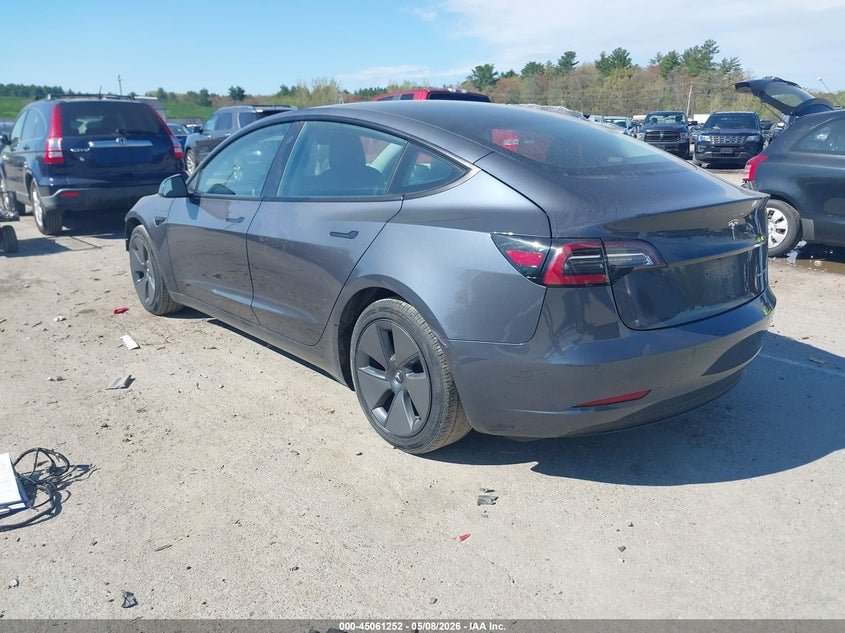 2021 Tesla Model 3 VIN 5YJ3E1EB0MF902542 IAAI salvage auction — FRONT END, Salvage (New Hampshire), sold $7,800 on 2026-07-30 (photo 3)