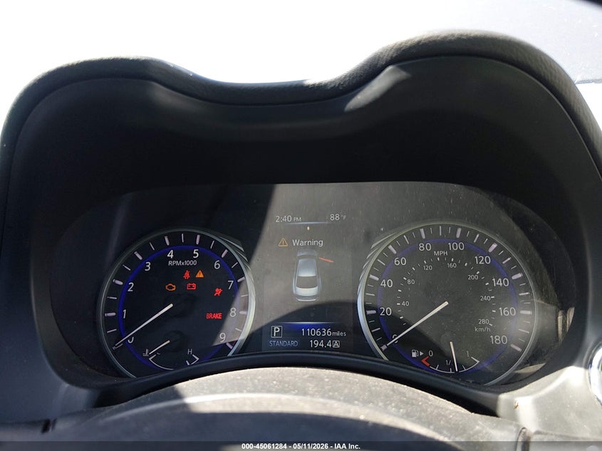 2014 Infiniti Q50 VIN JN1BV7AP9EM693197 IAAI salvage auction — LEFT SIDE, Clear (Oklahoma), sold $1,550 on 2026-07-28 (photo 7)