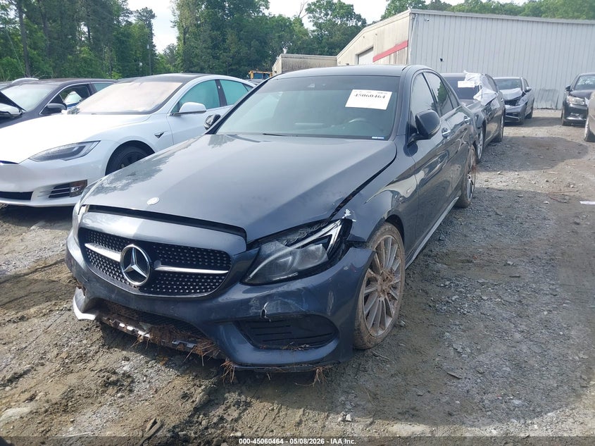 2016 Mercedes-benz C-klasse amg VIN 55SWF6EBXGU117889 IAAI salvage auction — FRONT END, Salvage (Georgia), sold $8,000 on 2026-07-28 (photo 2)