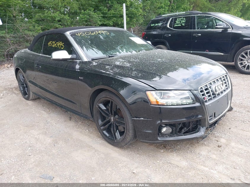 2012 Audi S5 VIN WAUVGAFH4CN008661 IAAI salvage auction — FRONT END, Salvage (Indiana), sold $2,800 on 2026-07-29 (photo 1)