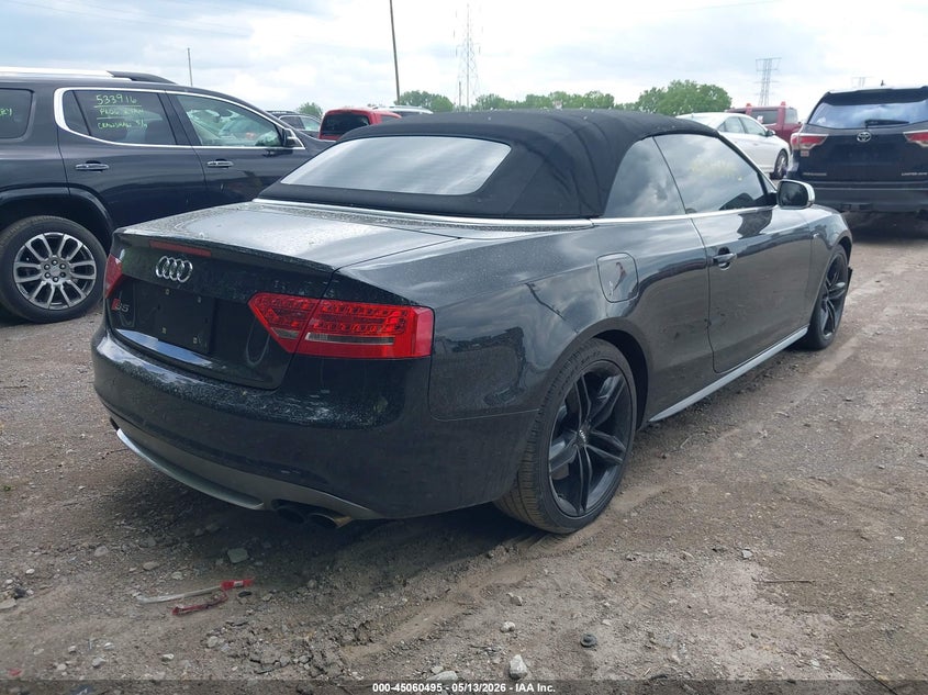 2012 Audi S5 VIN WAUVGAFH4CN008661 IAAI salvage auction — FRONT END, Salvage (Indiana), sold $2,800 on 2026-07-29 (photo 4)