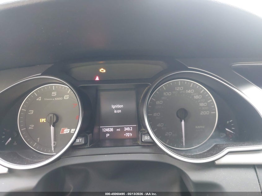 2012 Audi S5 VIN WAUVGAFH4CN008661 IAAI salvage auction — FRONT END, Salvage (Indiana), sold $2,800 on 2026-07-29 (photo 7)