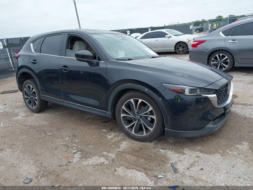 2023 Mazda Cx-5 VIN JM3KFBEM1P0267289 IAAI salvage auction — LEFT SIDE, Salvage (Texas), sold $5,950 on 2026-07-21 (photo 1)