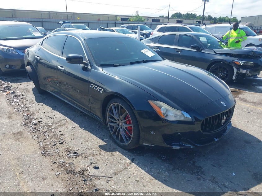2014 Maserati Quattroporte VIN ZAM56PPA1E1086430 IAAI salvage auction — SUSPENSION, Original (Texas), sold $3,850 on 2026-07-22 (photo 1)