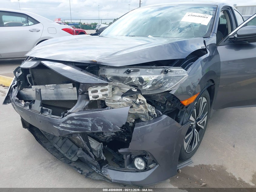 2018 Honda Civic VIN JHMFC1F74JX004880 IAAI salvage auction — FRONT & REAR, Original (Texas), sold $4,500 on 2026-07-30 (photo 6)