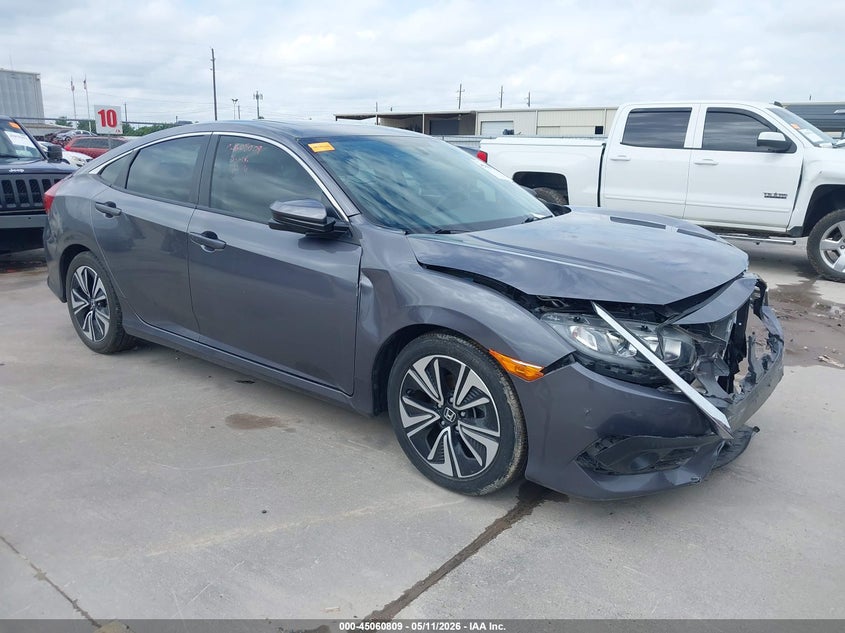2018 Honda Civic VIN JHMFC1F74JX004880 IAAI salvage auction — FRONT & REAR, Original (Texas), sold $4,500 on 2026-07-30 (photo 1)