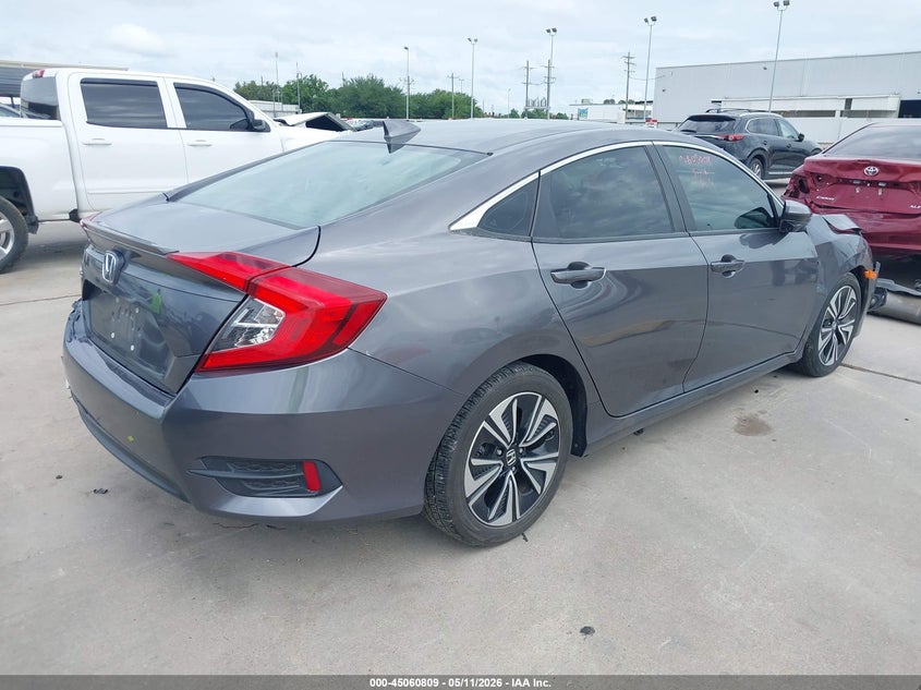 2018 Honda Civic VIN JHMFC1F74JX004880 IAAI salvage auction — FRONT & REAR, Original (Texas), sold $4,500 on 2026-07-30 (photo 4)