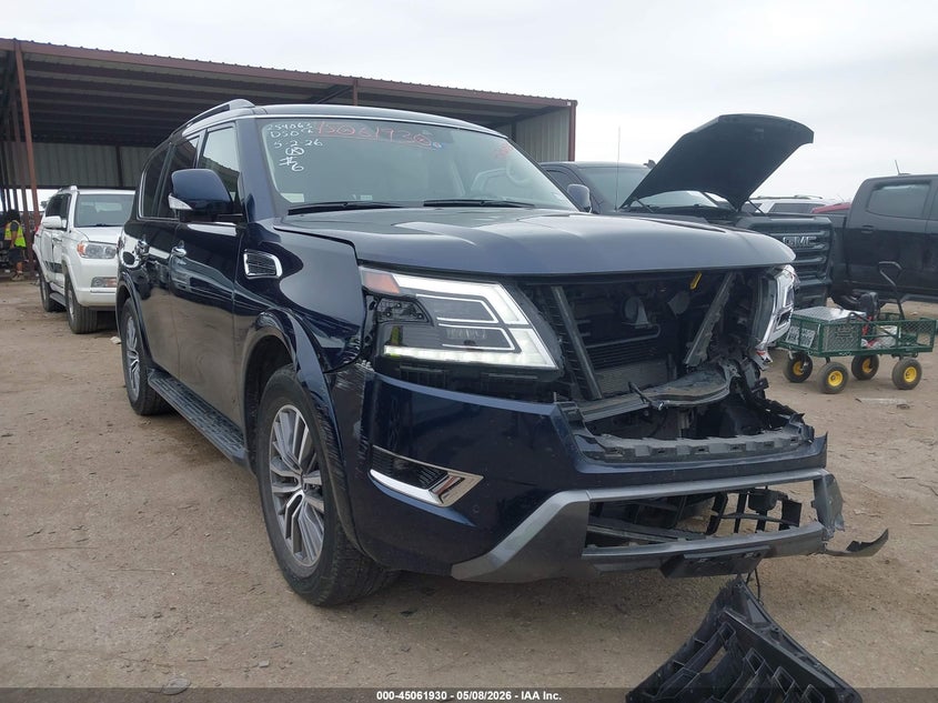 2023 Nissan Armada VIN JN8AY2BA6P9401013 IAAI salvage auction — FRONT END, Original (Texas), sold $16,000 on 2026-07-07 (photo 1)