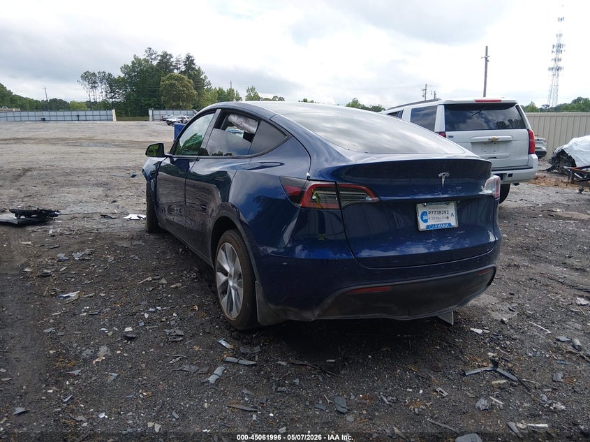 2022 Tesla Model y VIN 7SAYGAEE2NF426650 IAAI salvage auction — FRONT END, Salvage (Georgia), sold $5,150 on 2026-09-05 (photo 3)