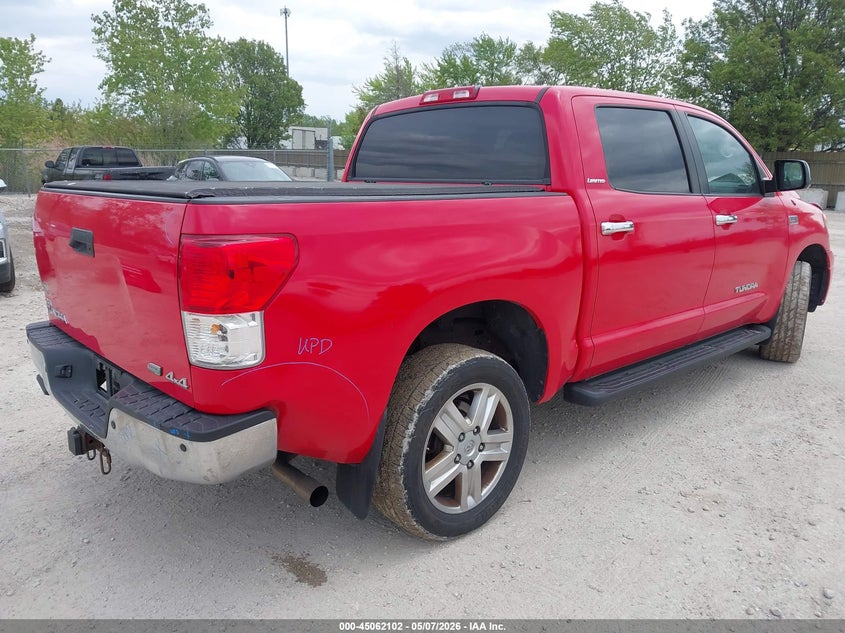 2010 Toyota Tundra VIN 5TFHW5F15AX157935 IAAI salvage auction — UNKNOWN, Salvage (Illinois), sold $5,250 on 2026-07-21 (photo 4)