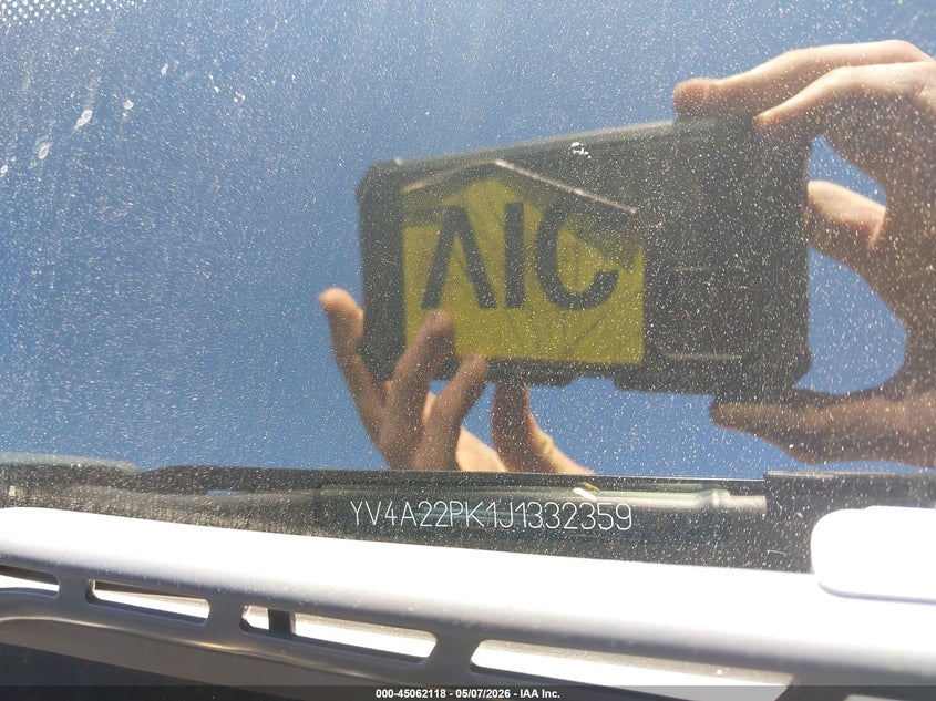 2018 Volvo Xc90 VIN YV4A22PK1J1332359 IAAI salvage auction — RIGHT FRONT, Salvage (Massachusetts), sold $2,450 on 2026-07-28 (photo 9)