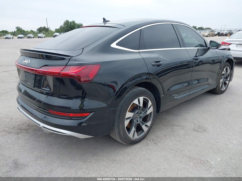 2022 Audi E-tron sportback VIN WA12AAGEXNB032358 IAAI salvage auction — FRONT END, Original (Texas), sold $14,300 on 2026-07-16 (photo 4)