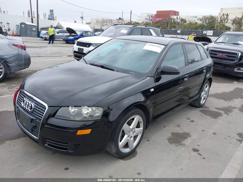 2006 Audi A3 VIN WAUNF68P96A001088 IAAI salvage auction — FRONT END, Clear - Dealer Only (California), sold $725 on 2026-07-15 (photo 2)