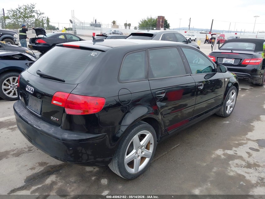 2006 Audi A3 VIN WAUNF68P96A001088 IAAI salvage auction — FRONT END, Clear - Dealer Only (California), sold $725 on 2026-07-15 (photo 4)