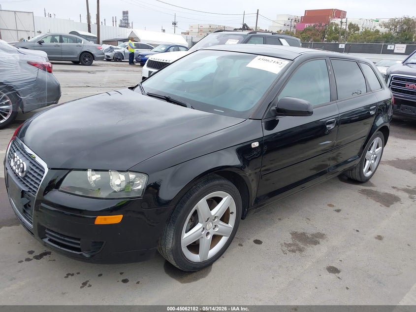 2006 Audi A3 VIN WAUNF68P96A001088 IAAI salvage auction — FRONT END, Clear - Dealer Only (California), sold $725 on 2026-07-15 (photo 6)