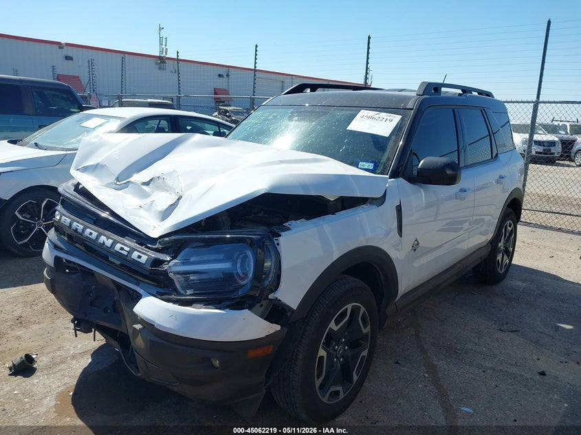 2024 Ford Bronco sport VIN 3FMCR9C68RRE12487 IAAI salvage auction — FRONT END, Original (Texas), sold $4,550 on 2026-07-09 (photo 2)