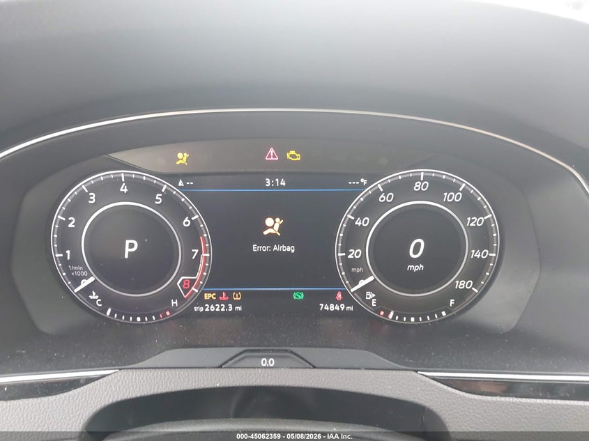 2019 Volkswagen Arteon VIN WVWSR7AN1KE024573 IAAI salvage auction — FRONT END, Salvage (Ohio), sold $2,450 on 2026-07-14 (photo 7)