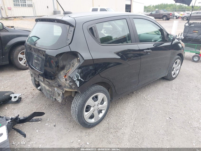 2020 Chevrolet Spark VIN KL8CB6SA2LC476777 IAAI salvage auction — REAR END, Salvage (Mississippi), sold $1,350 on 2026-07-10 (photo 4)