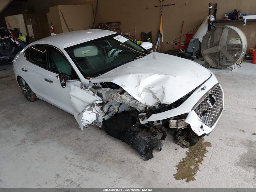 2019 Genesis G70 VIN KMTG54LEXKU037617 IAAI salvage auction — FRONT END, Salvage (Tennessee), sold $2,100 on 2026-07-06 (photo 1)