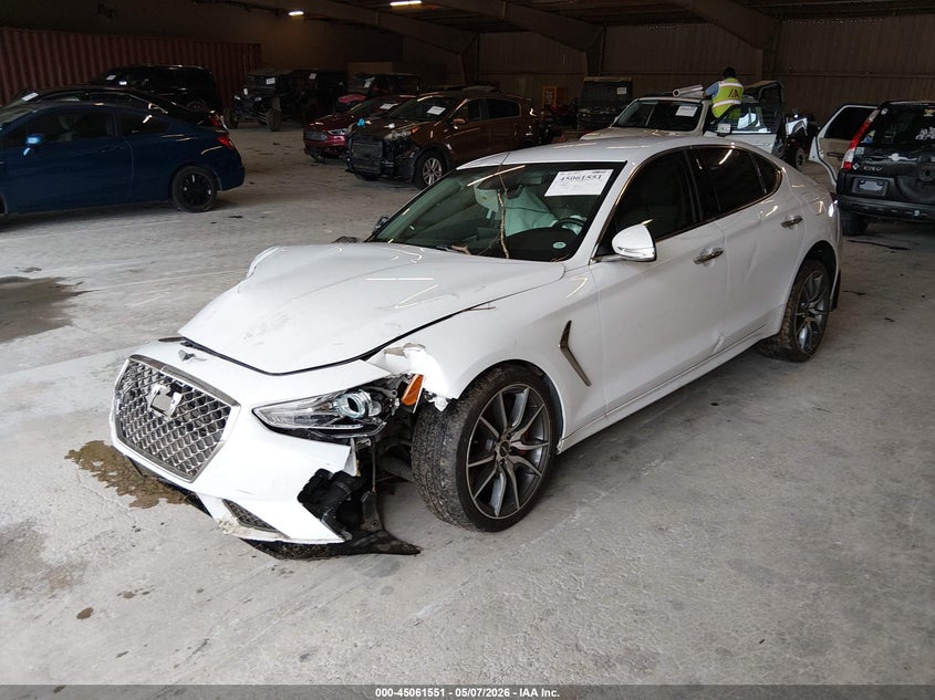 2019 Genesis G70 VIN KMTG54LEXKU037617 IAAI salvage auction — FRONT END, Salvage (Tennessee), sold $2,100 on 2026-07-06 (photo 2)