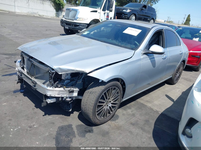2025 Mercedes-benz C-klasse VIN W1KAF4GB2SR300242 IAAI salvage auction — FRONT END, Salvage Certificate (California), sold $21,200 on 2026-07-08 (photo 2)