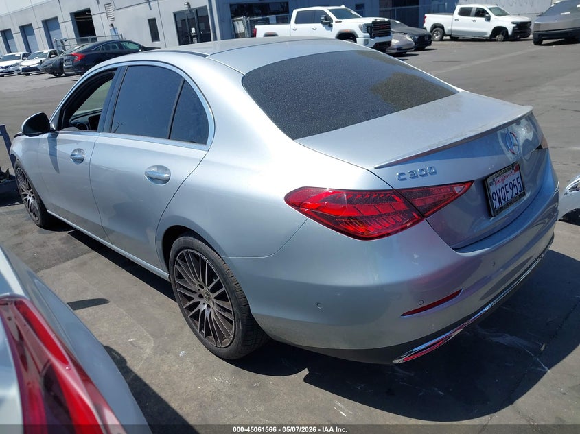 2025 Mercedes-benz C-klasse VIN W1KAF4GB2SR300242 IAAI salvage auction — FRONT END, Salvage Certificate (California), sold $21,200 on 2026-07-08 (photo 3)