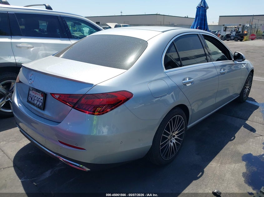 2025 Mercedes-benz C-klasse VIN W1KAF4GB2SR300242 IAAI salvage auction — FRONT END, Salvage Certificate (California), sold $21,200 on 2026-07-08 (photo 4)
