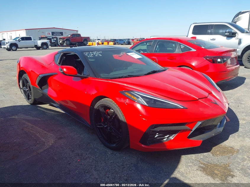 2023 Chevrolet Corvette VIN 1G1YA2D41P5108075 IAAI salvage auction — REAR END, Salvage (Texas), sold $19,400 on 2026-07-28 (photo 1)