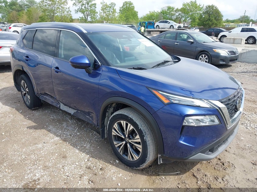 2021 Nissan Rogue VIN JN8AT3BB4MW218395 IAAI salvage auction — SIDE, Salvage (Illinois), sold $7,950 on 2026-07-14 (photo 1)