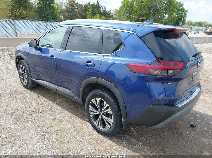 2021 Nissan Rogue VIN JN8AT3BB4MW218395 IAAI salvage auction — SIDE, Salvage (Illinois), sold $7,950 on 2026-07-14 (photo 3)