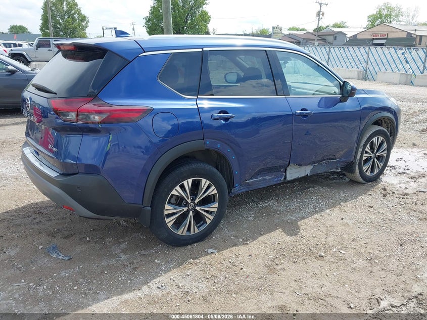 2021 Nissan Rogue VIN JN8AT3BB4MW218395 IAAI salvage auction — SIDE, Salvage (Illinois), sold $7,950 on 2026-07-14 (photo 4)