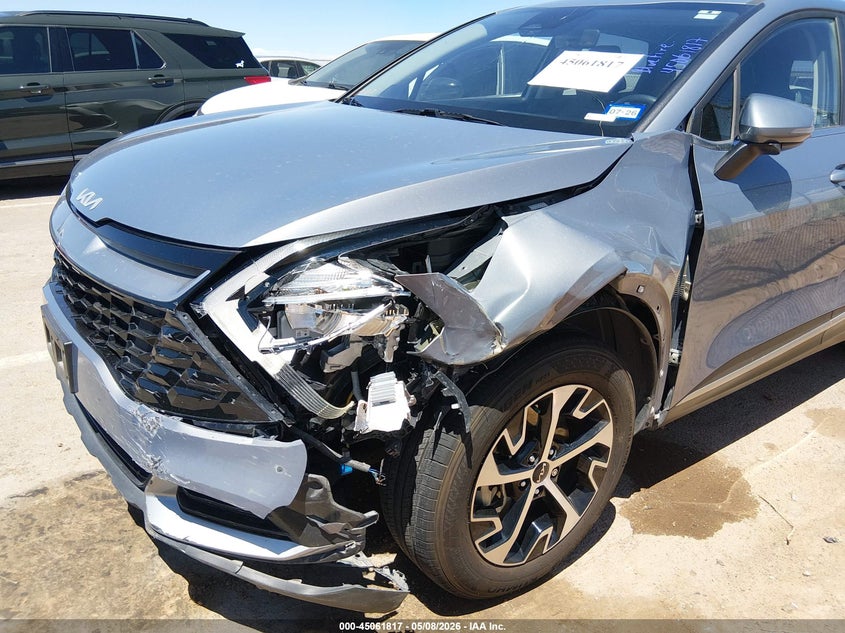 2023 Kia Sportage VIN 5XYK33AF7PG136019 IAAI salvage auction — FRONT END, Salvage Title, sold $6,900 on 2026-08-01 (photo 6)