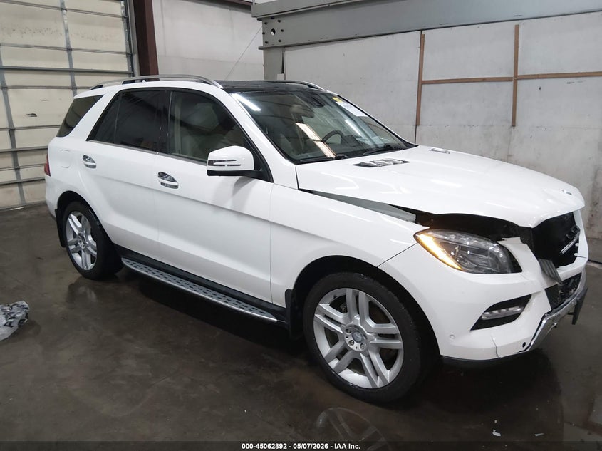 2015 Mercedes-benz M-klasse VIN 4JGDA5HB0FA455995 IAAI salvage auction — FRONT END, Salvage (Idaho), sold $4,200 on 2026-07-10 (photo 1)