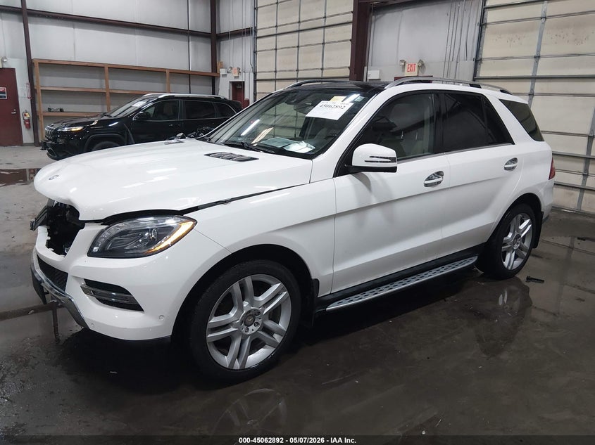 2015 Mercedes-benz M-klasse VIN 4JGDA5HB0FA455995 IAAI salvage auction — FRONT END, Salvage (Idaho), sold $4,200 on 2026-07-10 (photo 2)