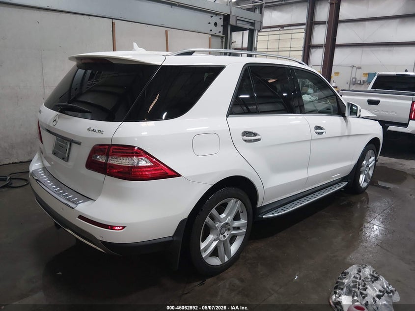 2015 Mercedes-benz M-klasse VIN 4JGDA5HB0FA455995 IAAI salvage auction — FRONT END, Salvage (Idaho), sold $4,200 on 2026-07-10 (photo 4)