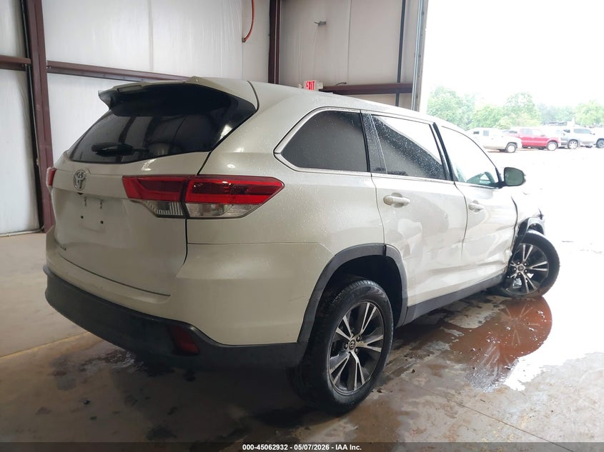 2019 Toyota Highlander VIN 5TDZZRFH2KS313615 IAAI salvage auction — FRONT END, Salvage (North Carolina), sold $3,400 on 2026-07-27 (photo 4)