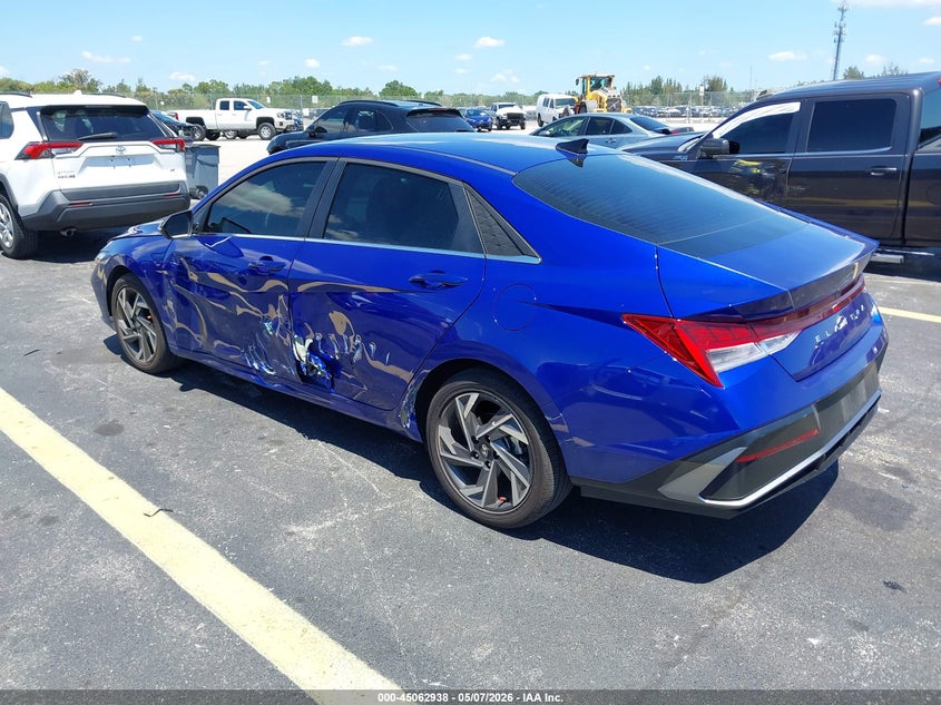 2025 Hyundai Elantra VIN KMHLP4DG9SU082664 IAAI salvage auction — LEFT SIDE, Rebuildable (Florida), sold $7,150 on 2026-07-23 (photo 3)