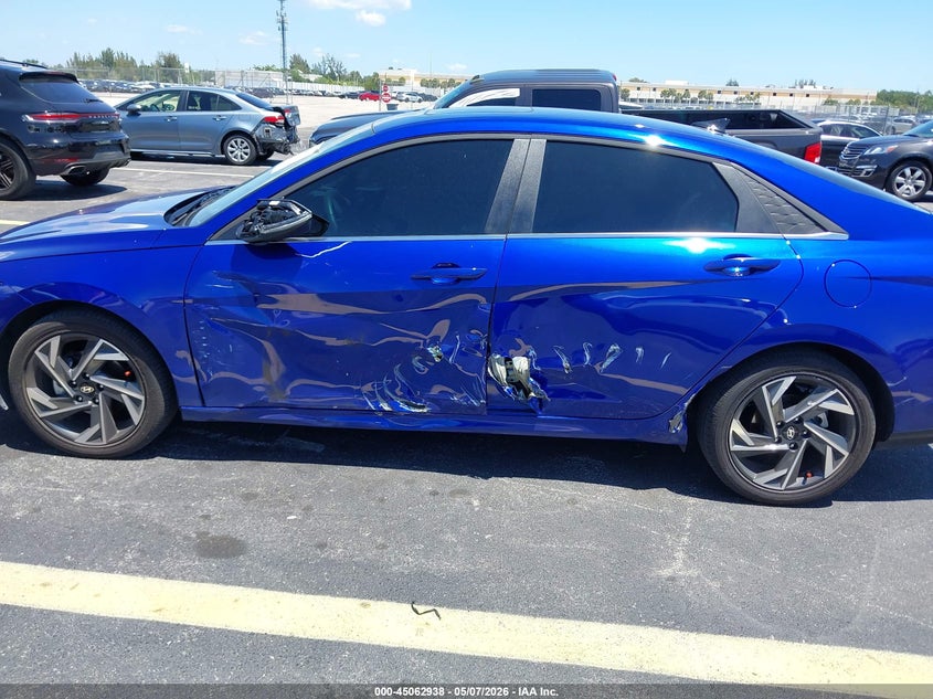 2025 Hyundai Elantra VIN KMHLP4DG9SU082664 IAAI salvage auction — LEFT SIDE, Rebuildable (Florida), sold $7,150 on 2026-07-23 (photo 6)