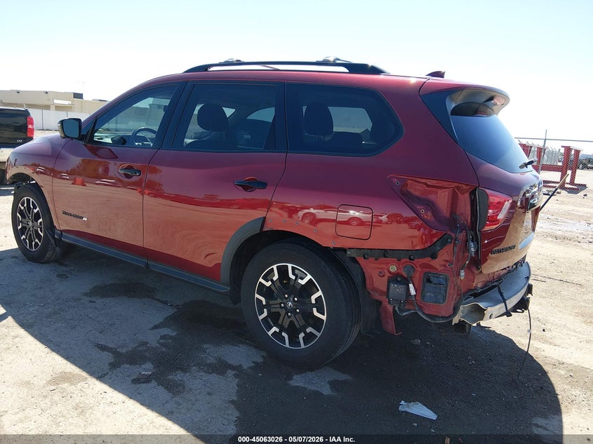 2020 Nissan Pathfinder VIN 5N1DR2CM3LC624312 IAAI salvage auction — FRONT END, Salvage (Kansas), sold $2,500 on 2026-07-10 (photo 3)