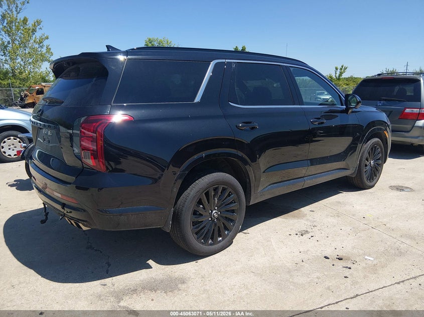 2025 Hyundai Palisade VIN KM8R7DGE3SU815764 IAAI salvage auction — LEFT REAR, Salvage (Illinois), sold $17,450 on 2026-07-21 (photo 4)