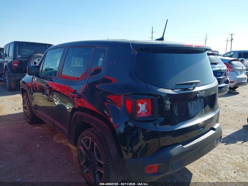 2021 Jeep Renegade VIN ZACNJCAB3MPM40859 IAAI salvage auction — FRONT END, Original (Texas), sold $2,200 on 2026-07-28 (photo 3)
