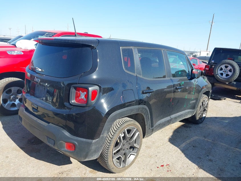 2021 Jeep Renegade VIN ZACNJCAB3MPM40859 IAAI salvage auction — FRONT END, Original (Texas), sold $2,200 on 2026-07-28 (photo 4)