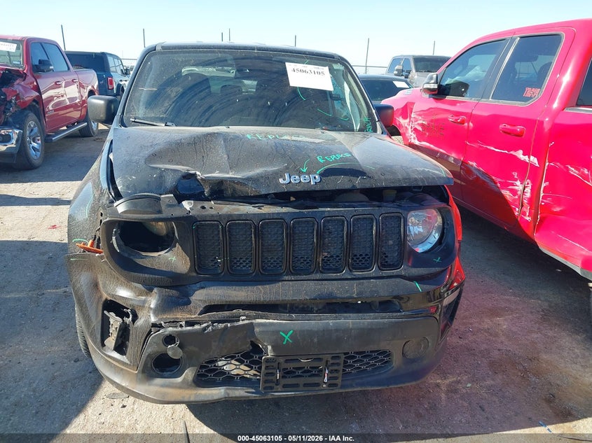 2021 Jeep Renegade VIN ZACNJCAB3MPM40859 IAAI salvage auction — FRONT END, Original (Texas), sold $2,200 on 2026-07-28 (photo 6)