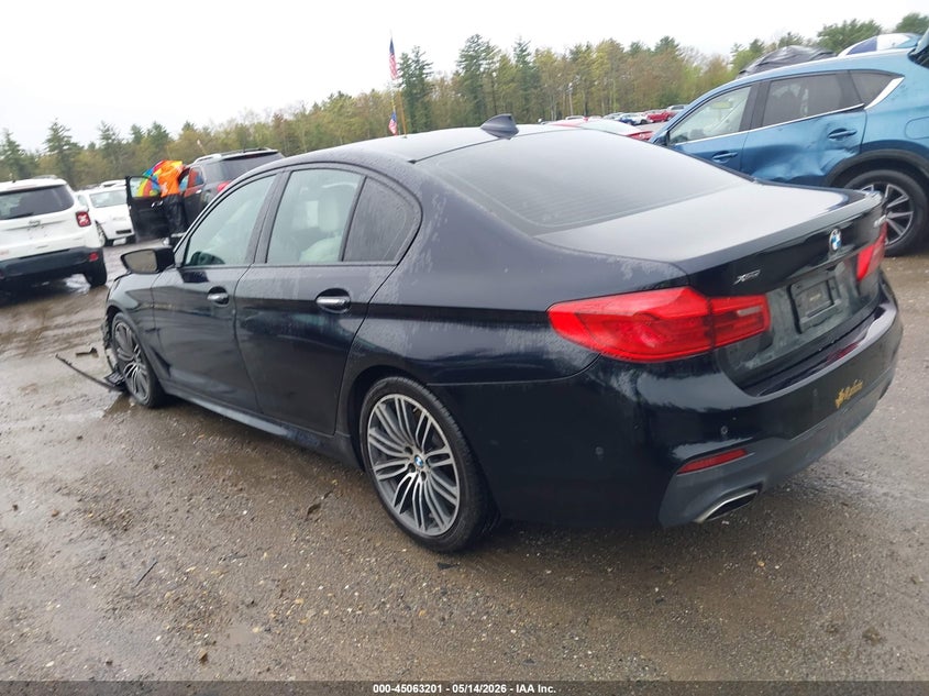 2018 BMW 5er VIN WBAJE7C50JWC56367 IAAI salvage auction — FRONT END, Salvage (Massachusetts), sold $12,650 on 2026-07-17 (photo 3)