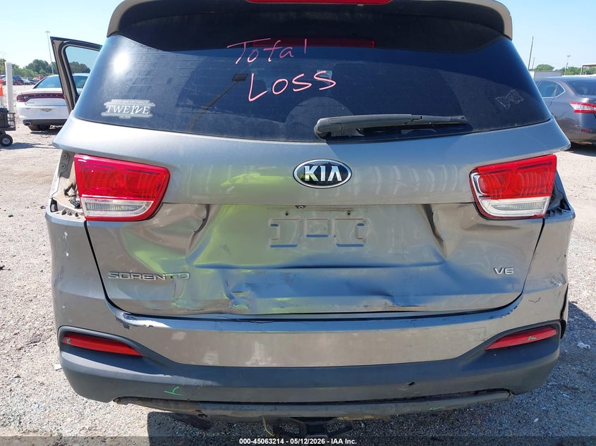2017 Kia Sorento VIN 5XYPG4A58HG194813 IAAI salvage auction — REAR END, Original (Texas), sold $2,250 on 2026-07-30 (photo 6)