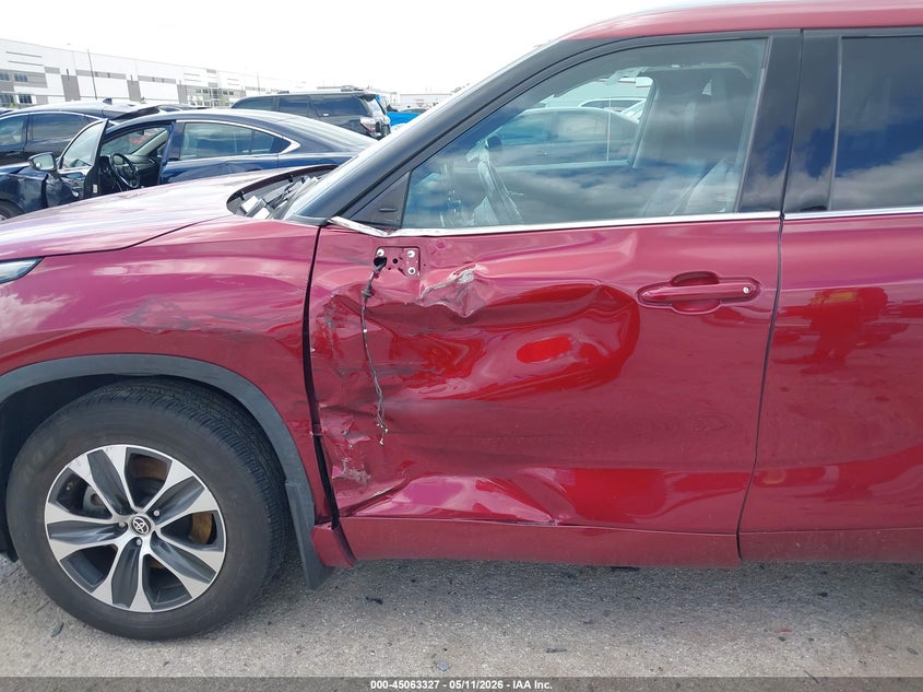 2020 Toyota Highlander VIN 5TDGZRBH5LS001786 IAAI salvage auction — LEFT SIDE, Original (Texas), sold $14,650 on 2026-07-14 (photo 6)