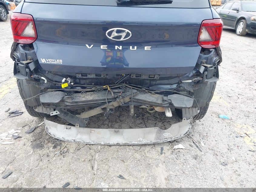 2022 Hyundai Venue VIN KMHRC8A30NU152796 IAAI salvage auction — REAR END, Salvage (Georgia), sold $3,050 on 2026-07-22 (photo 6)