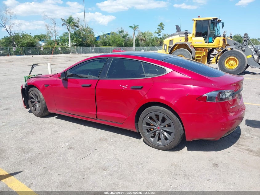 2019 Tesla Model s VIN 5YJSA1E29KF303899 IAAI salvage auction — LEFT FRONT, Rebuildable (Florida), sold $6,075 on 2026-07-30 (photo 3)