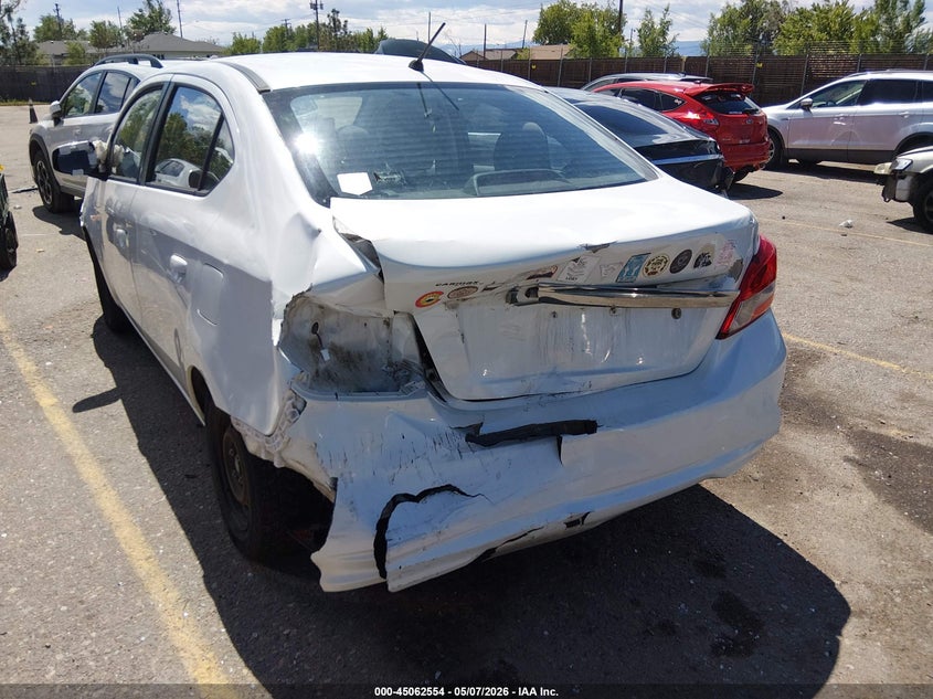 2017 Mitsubishi Mirage VIN ML32F3FJXHH002640 IAAI salvage auction — FRONT & REAR, Original (Texas), sold $300 on 2026-07-14 (photo 3)